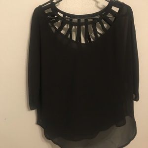Flowy black blouse